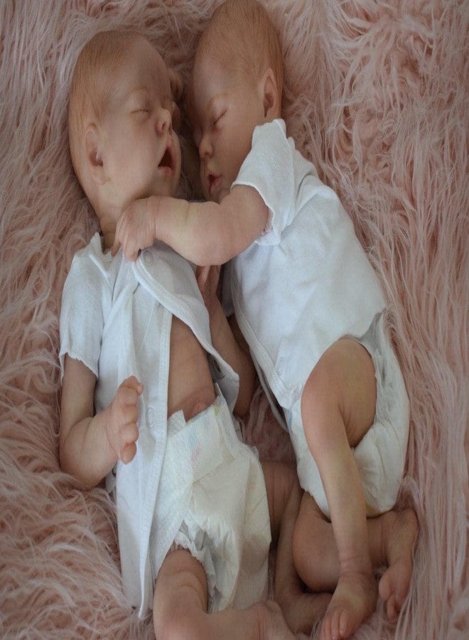 iCradle Reborn Baby Dolls Silicone Full Body 18 Inch Twins Newborn Baby Girls Alive Dolls Real Life Baby Dolls Cute Face with Outfit & Accessories for Age 3+ - Image 3